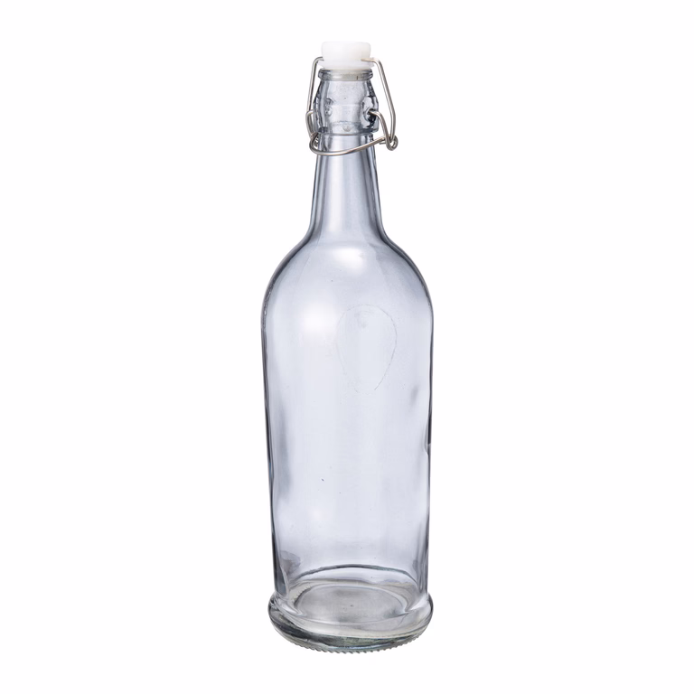 Glassflaske med kork