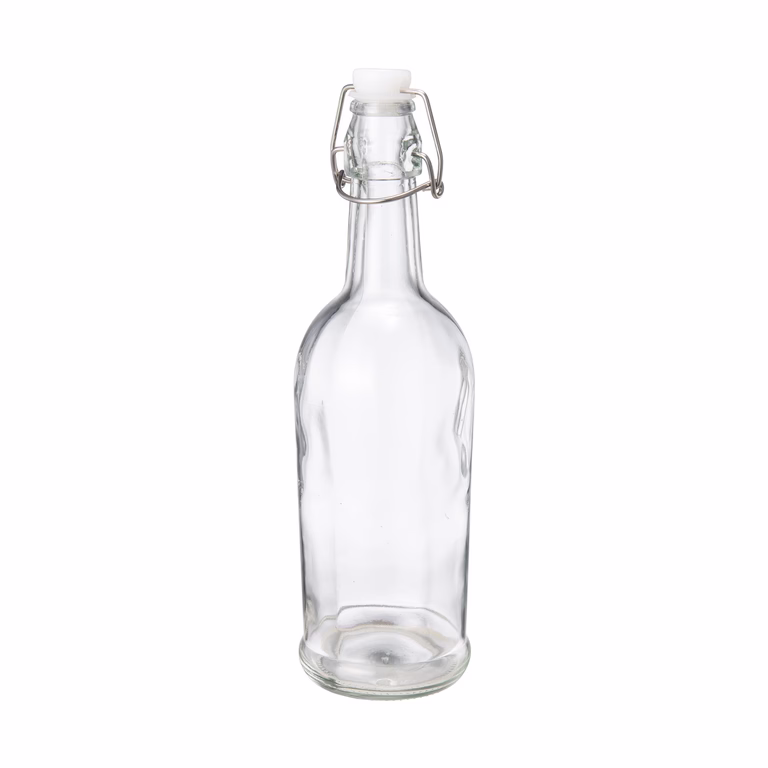 Glassflaske med kork