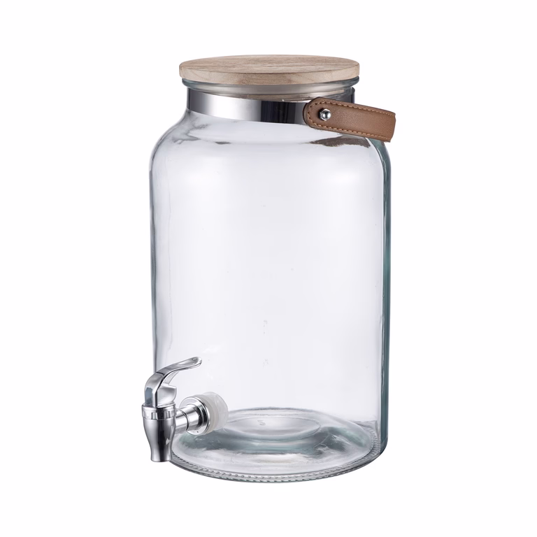 Glassbeholder med dispenser