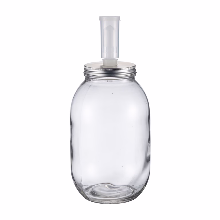Fermenteringsglass med kneppklokk