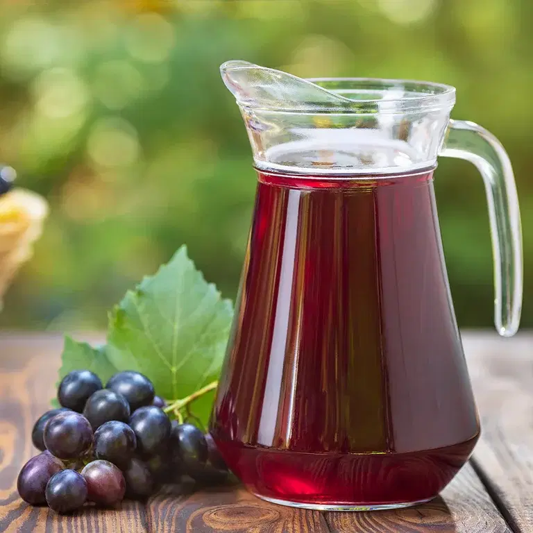 Make homemade juice from berries and fruit.