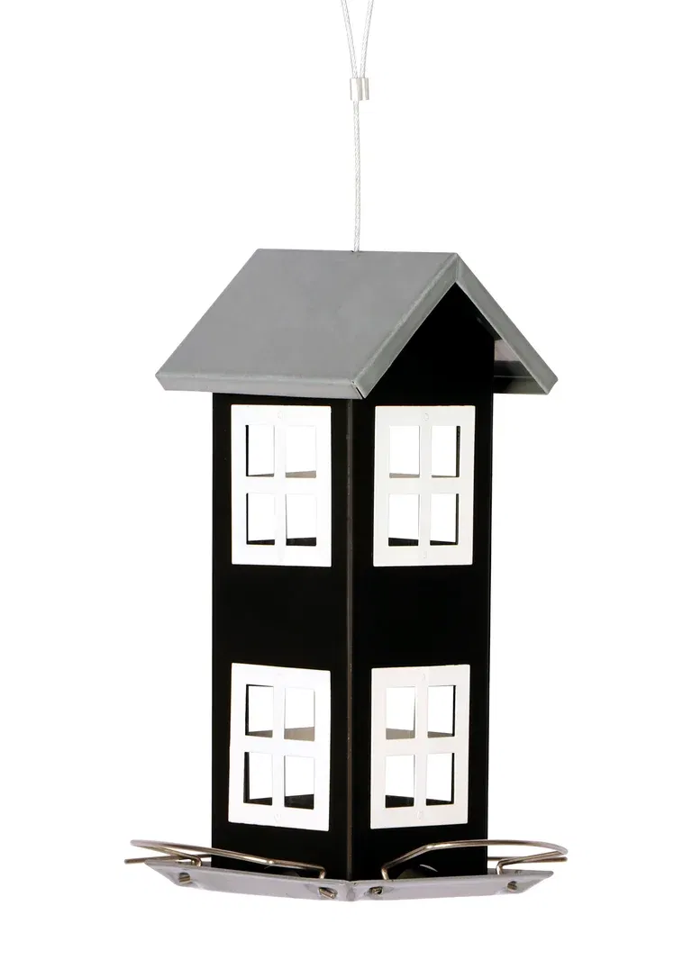 METAL HOUSE SEED FEEDER 20X20X26 CM