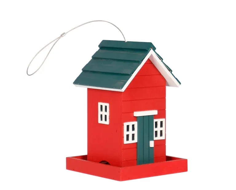 WOOD BIRD FEEDER 17.5X17X26 CM