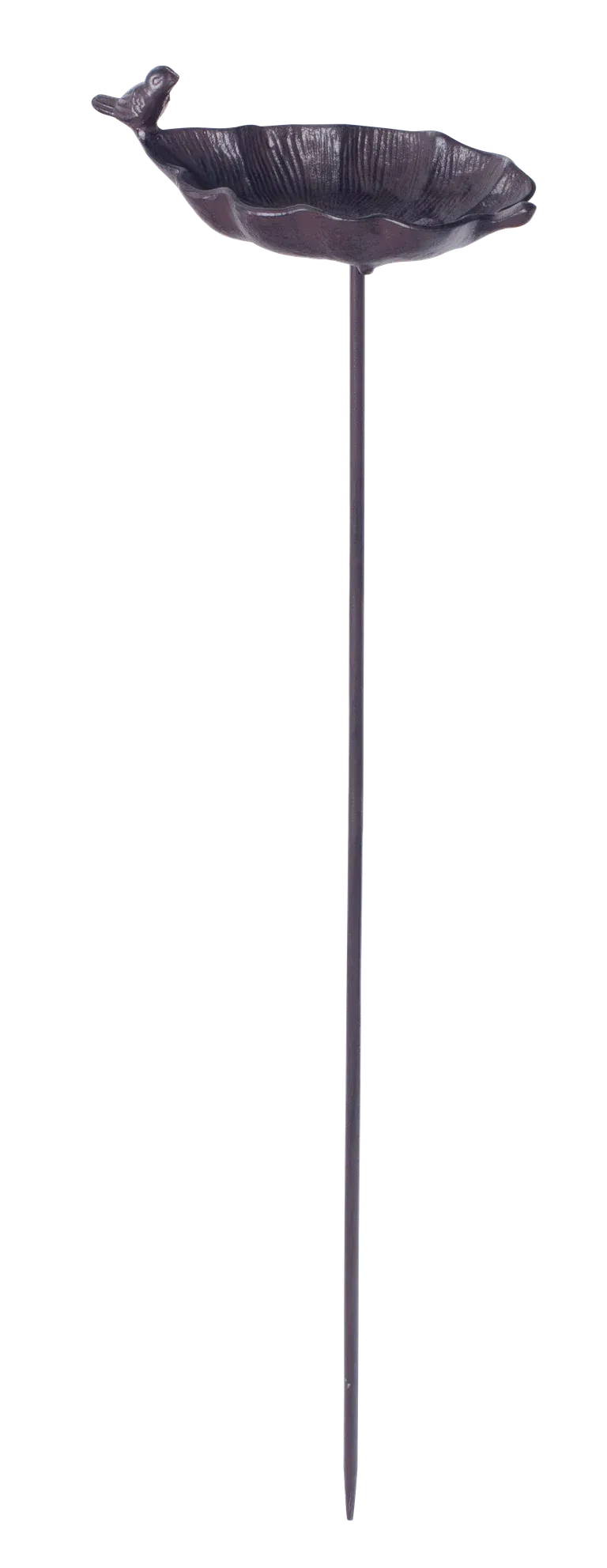 Bird bath leaf stick H85 brown