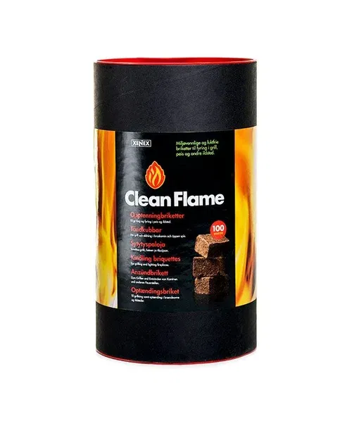 Clean Flame Fire Starters 100 Pcs