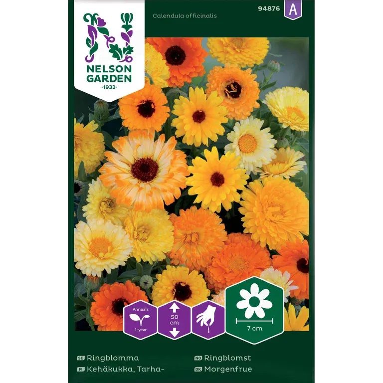 Ringblomma, bl färger