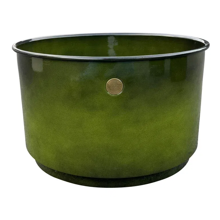K&C metal bowl D44 green