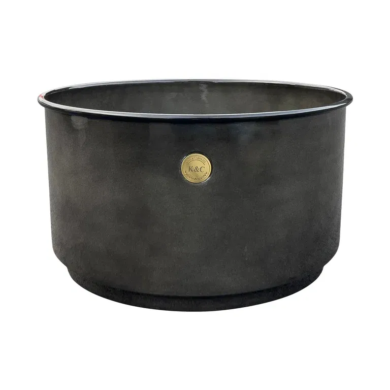 K&C metal bowl D40 grey