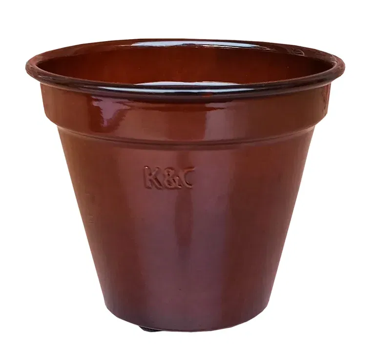 K&C pot D24 burnt brick