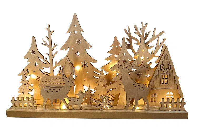 Christmas Decoration Forest Wood