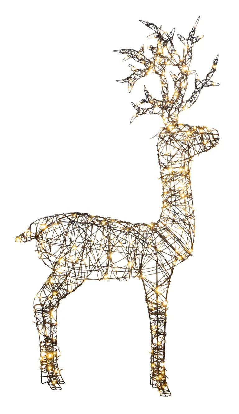 Reindeer Rattan LED