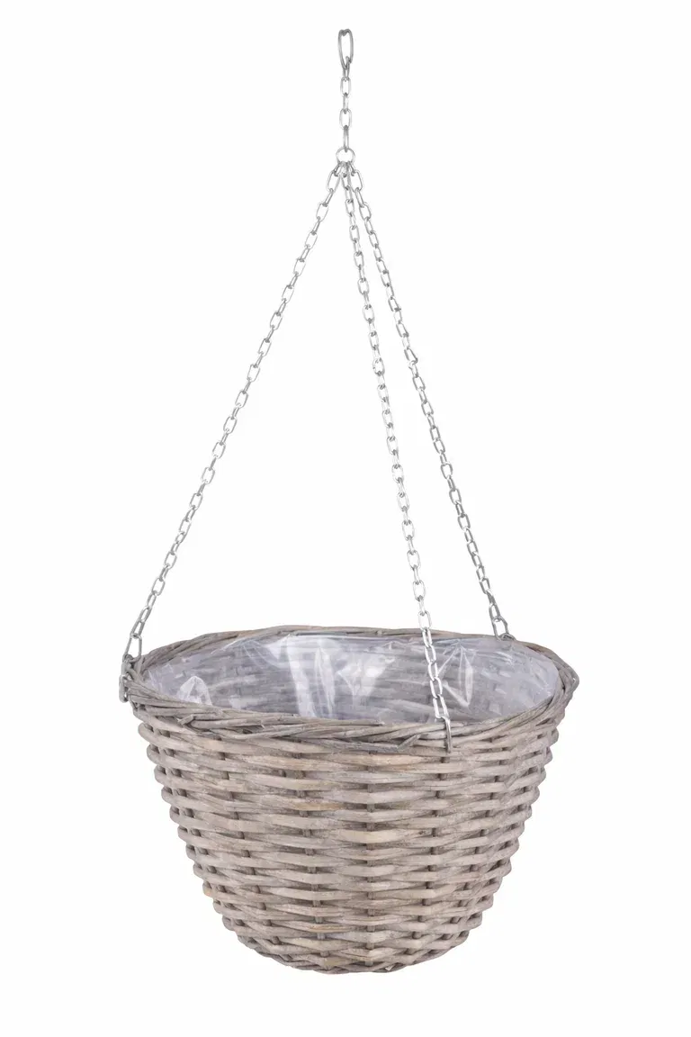 Edith hanging basket D31 grey