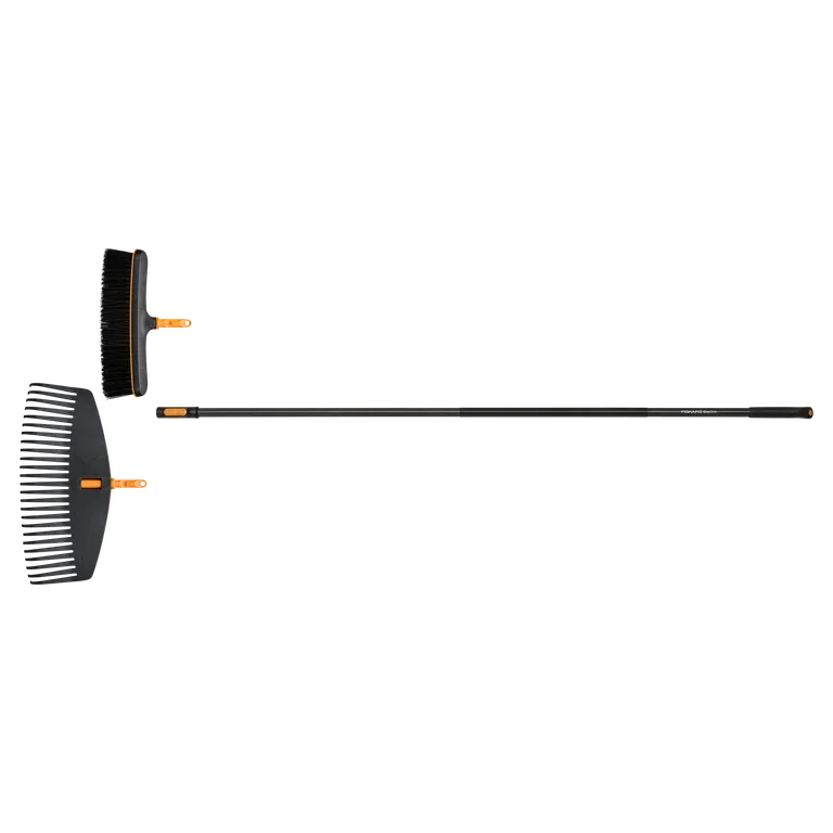 Oneclick broom + leaf rake set
