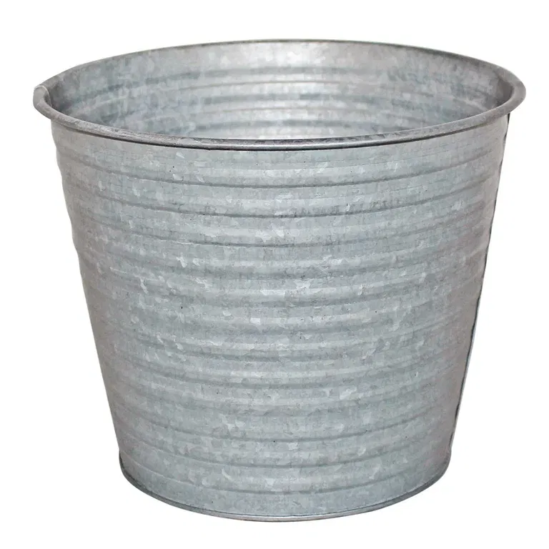 Crewe pot zinc D26 grey