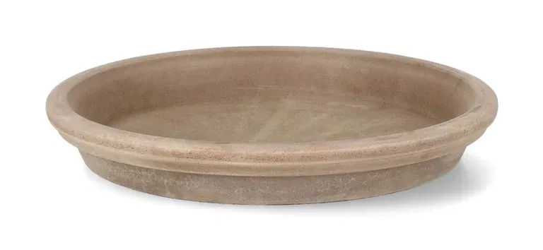 Mastello saucer D25 terracotta grey