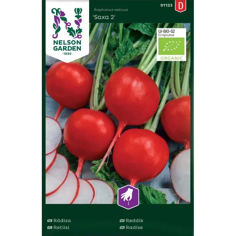 Rädisa, Saxa 2, rund, Organic