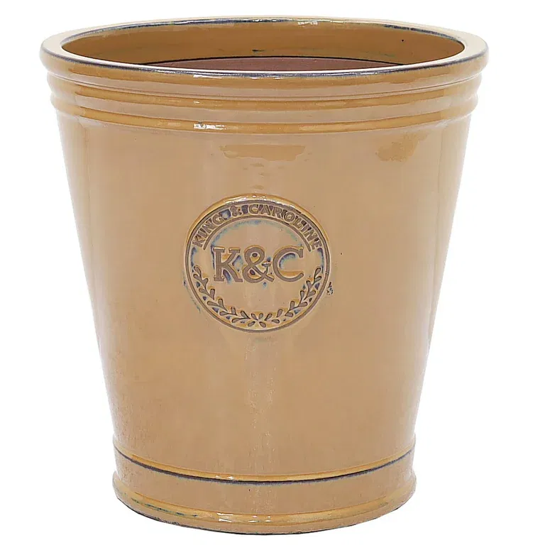 K&C ceramic pot D29 mustard