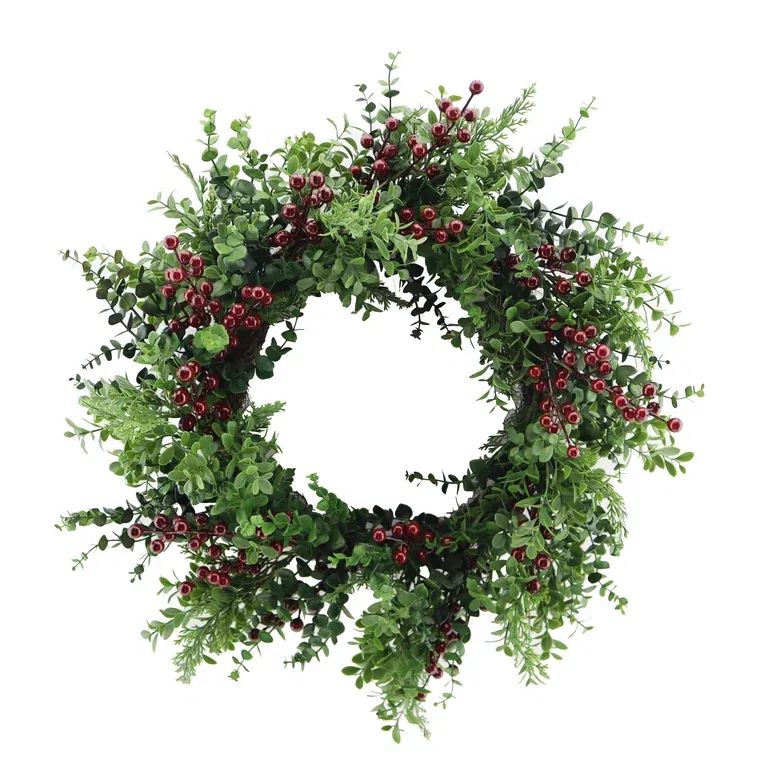 Winterberry wreath, artificial