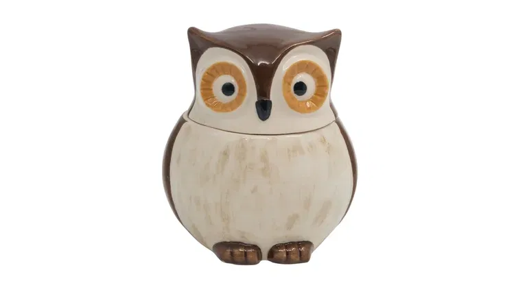 Jar Ceramic Owl